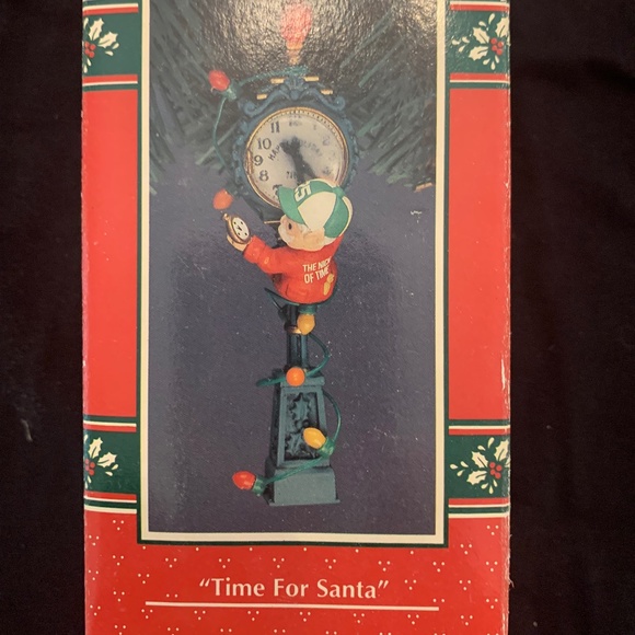 ENESCO Time For Santa Ornament in Box 1993 Collectable - Picture 2 of 8